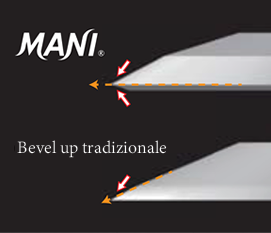 Geometria dell’angolo di taglio brevettata.